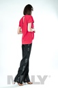 MF191102 - Damen Shirt mit V-Ausschnitt-Rot