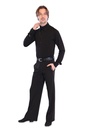 Men's dance sport pants with welt pocket