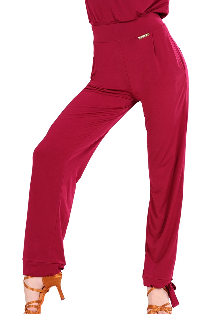 Women's dance pants "CELINE" wine