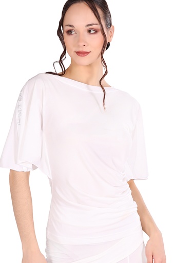 [1JL231101XSIVO-9900] Women's dance shirt "ANABELLA" ivory (XS)