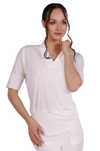 [1JL231102XSIVO-9900] Women's dance shirt "CARINA" ivory (XS)