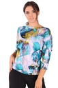 Women's dance shirt with waterfall and ¾ sleeve "GINA"