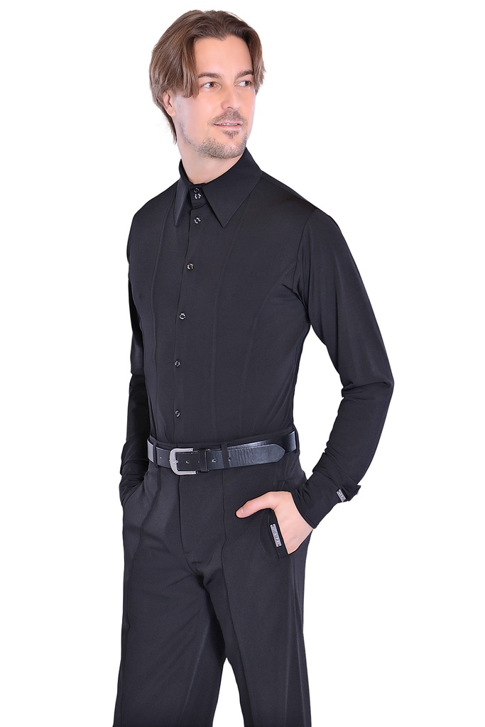Men's dance shirt with decorative seams "FRANCO"