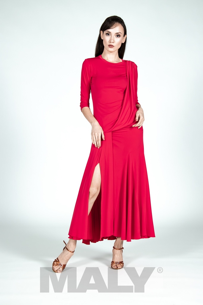 [MF181501XSROT-12900] MF181501 - Long women's skirt with slit